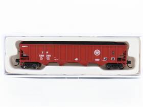 2403-17 Trainworx N Scale Tp Texas And Pacific 4-bay Hopper #588289 With Load
