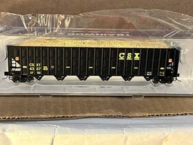 27024-06 Trainworx N Scale Greenville 7000 Woodchip Hopper Car Csx. New In Box Rd#433749