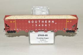 27035-05 Trainworx N Scale Greenville 7000 Woodchip Hopper Car Train Southern Ry 134567