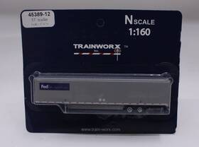 45389-12 Trainworx Inc N Scale 53ft Fedex Multimodal Trailer #974178