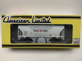 Alm1086 Trinity American Limited Nrlx Ciment Qu Bec 3281 2 Bay Covered Hopper Car Ho New