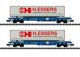 18711 Trix N Trw Sdgmss Deep Well Flat Car Set Of 2
