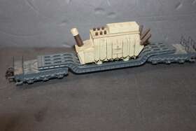 121t Trix 20/121t Express H0 #20/121 Flat Car With Siemens Transformer Articulated Excellent