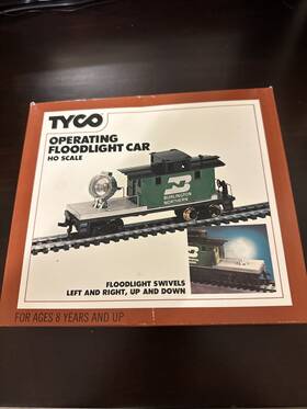 Tyco 043302103468 346 Ho Operating Floodlight Car Model Kit Ln/box Tyco 043302103468 346 Ho Operating Floodlight Car Model Kit Ln/box