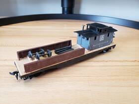 083-34 Tyco Custom Santa Fe Maintenance Car Ho 1 87 Scale