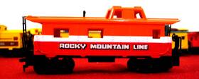 101186 Tyco Ho Scale Rocky Mountain Line Red Caboose