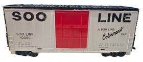 10356 Tyco #10356 Ho Scale Soo Line High Cube Box Car Colormark No