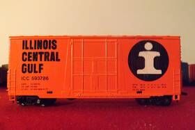 593786 Tyco 30851 Ho Scale 40ft Illinois Central Gulf Icc Hi-cube Box Car With