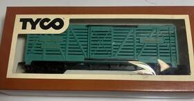 312e Tyco 2 Ho Scale Freight Cars -#312e Santa Fe 40ft Stock Car And Dairymen Inch S Ref
