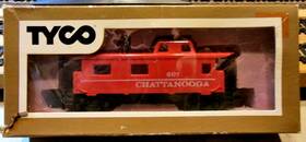 327-13 Tyco Ho Scale 8 Wheel Streamline Caboose Inch Chattanooga