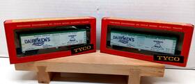 Tyco 329g 250 Dairymens League Refrigerator Car Ho Scale Lot Of 2 Nib New