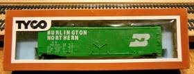 339e Tyco 300 Ho Scale 50ft Plug Door Boxcar Inch Burlington Northern