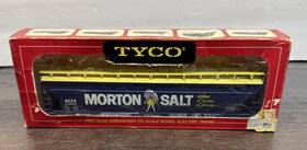 Tyco 358b Vintage Ho Scale Train Set Center Flow Hopper Car 55 Foot Morton Salt #358b