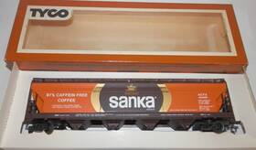 324561 Tyco 358d Ho Scale 55ft Instant Sanka Acfx Center Flow Hopper Car #358d