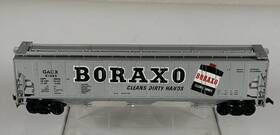 61385 Tyco 359b Ho Scale Boraxo Gacx Billboard 3 Bay Hopper Covered Car Vintage