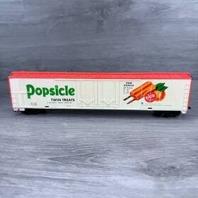 360f Tyco Ho Scale Reefer 62ft Box Car Popsicle Twin Treats Billboard Train