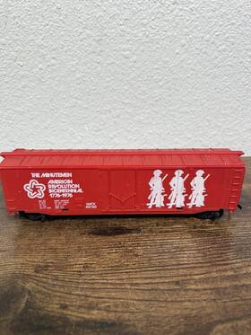 362-a Tyco Vtg Ho Bicentennial The Minutemen Train Boxcar - Early Variation No Box