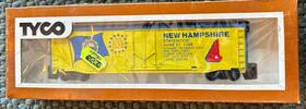 363e Tyco Ho Scale Rtr #363e Commemorative Box Car New Hampshire Used
