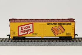 23233 Tyco 370-a Ho Scale Old-time Reefer Oscar Mayer Urtx Yellow
