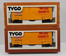 371-a Tyco 2 Ho Up Union Pacific 40ft Hi-cube Boxcar Nos New Lot Of