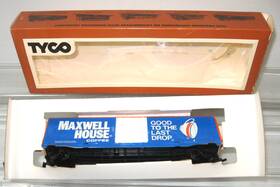 374-d Tyco Ho Maxwell House 50ft Box Car Ob