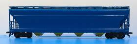 53495 Tyco Ho Scale Inch Unmarked And Undecorated 4-bay Center Flow Hopper Car