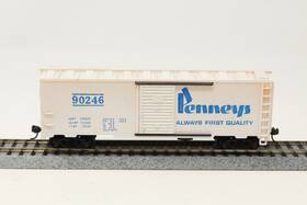 90246 Tyco Ho 40ft Single Door Box Car Penneys Always First Quality #90246 White