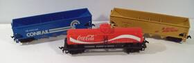 B344-h Tyco B344-h/315l Ho Scale Train Car Lot Coca Cola Tank Conrail Hopper Union Pacific