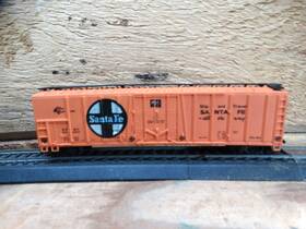 55360 Tyco T339a 298 Ho 41ft Scale Santa Fe Sfrc Plug Door Box Car