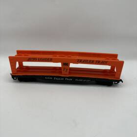 T349a Tyco 450 Ho Scale Auto Loader Trailer Train Flat Car. Frisco Sl-sf 2530. Vintage