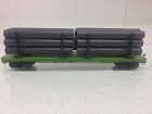 U4102 Weaver Burlington Northern Bulkhead Flat Pipe Load Scale Rail New