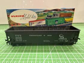 Th2-375 Ulrich Ho Diecast 70 Ton Chesapeake And Ohio #98567 3- Bay Hopper Sprang Trucks