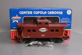 R12166 Usa Trains G Nyc Center-cupola Steel Caboose With Lights #17577
