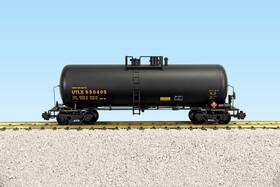 R15252 Usa Trains Utlx 42ft Modern Tank Car Black/yellow Printing - G Scale