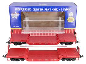 R17337-2 Usa Trains G Southern Pacific Depressed Center Flat Car 2 Pack Ln/box