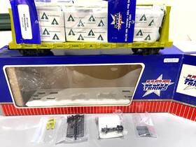 R17403 Usa Trains Weyerhaeuser Centerbeam Flat Car G Scale Rare Color Mib