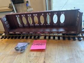 R17415a Usa Trains Northern Pacific Centerbeam Flat Car #5091 G-scale