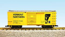 R19112b Usa Trains G Vermont Northern Simulated Wood Box Car #7740