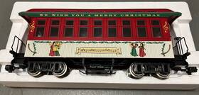 R30506 Usa Trains Christmas Overton Observation Car With Lights And Metal Wheels