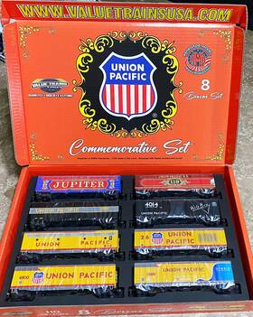 Val10070 Value Trains Usa Ho Scale Union Pacific Commemorative 8-car Set