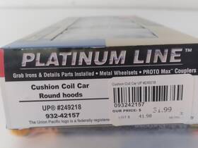 932-42157 Walthers 20001152 Ho Scale Union Pacific 249218 Cushion Coil Car Round Hoods