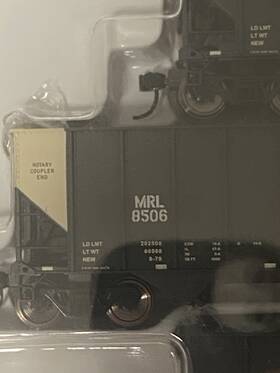 932-7861 Walthers 43001 Bethlehem 4000 Cu. Ft. 3-bay 100 Ton Coal Hopper 6-pk Montana Rail #2