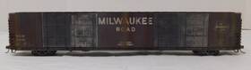 4986 Walthers Used Ho Milwaukee Road Custom Weathered 86ft Boxcar #4986 With Kadee Co