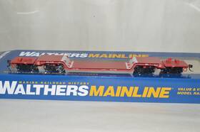 8-axle Walthers 50209 Ho Scale Krl Kasgro Rail 81ft Depressed Center Flat Car