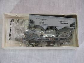 66701 Walthers Niob Vtg Ho Scale 2 Bay Hopper Kit Ic Illinois Central #66701 Silver