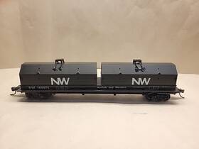169975 Walthers 886154160605 Ho Norfolk Southern Cushion Coil Car Angled Hoods Ns #169975 Black
