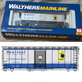 910-1763 Walthers Mainline Ho Scale 40ft Aar 1948 Box Car B&o 466032 Sentinel