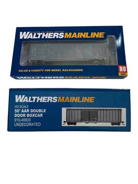 910-46600 Walthers Ho Scale 50ft Aar Improved Double-door Boxcar Undecorated