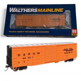 910-46710 Walthers Mainline Ho 50ft Waffle Side Boxcar Rio Grande D&rgw 65301 910-46710 Walthers Mainline Ho 50ft Waffle Side Boxcar Rio Grande D&rgw 65301
