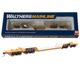 910-50237 Walthers Ho 81ft 8-axle Depressed Center Flatcar Ttx Qttx #130556